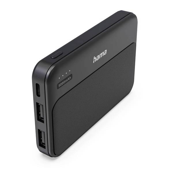 Hama  Powerbank 5000 mAh Fast Charge LiPo  Anthrazit