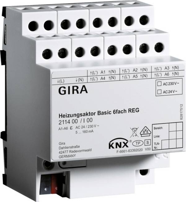 GIRA  Heizungsaktor REG