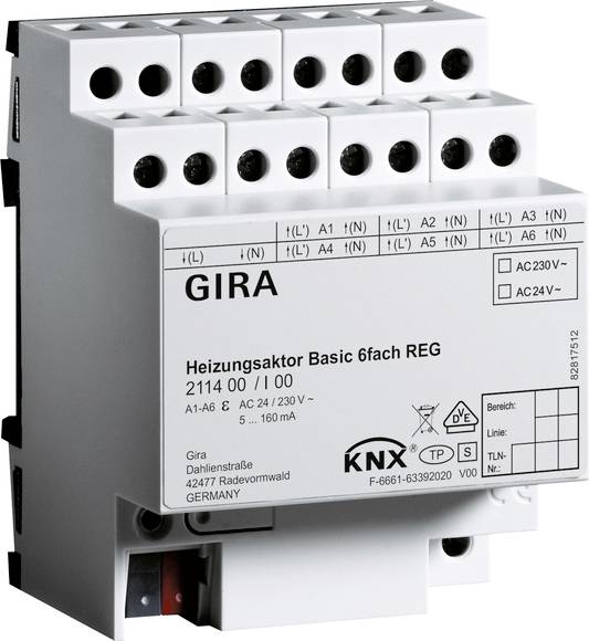 GIRA Heizungsaktor REG-0