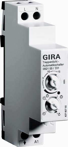 GIRA 082100 Treppenlichtzeitschalter Hutschiene-0