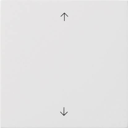 Weißes Quadrat mit einem kleinen Pfeil nach oben in der Nähe der Oberkante und einem Pfeil nach unten in der Nähe der Unterkante, was vertikale Richtung oder Bewegung andeutet.