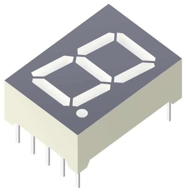 Kingbright 7-Segment-Anzeige Rot 13.2 mm 1.95 V, 2.5 V Ziffernanzahl: 1 SA52-11SURKWA-0