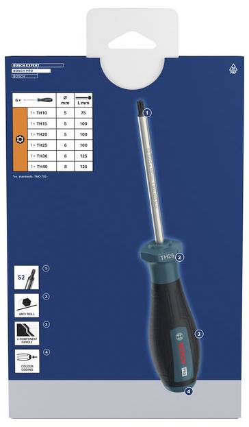 Bosch Professional 1600A03HU5 Schraubendreher-Set TH-Profil-2