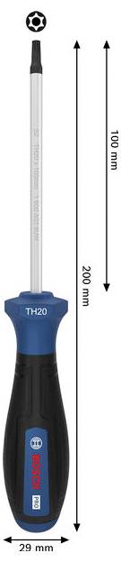 Bosch Professional PRO Schraubendreher TH20 x 100 mm TX-Schraubendreher Klingenlänge: 100 mm-3