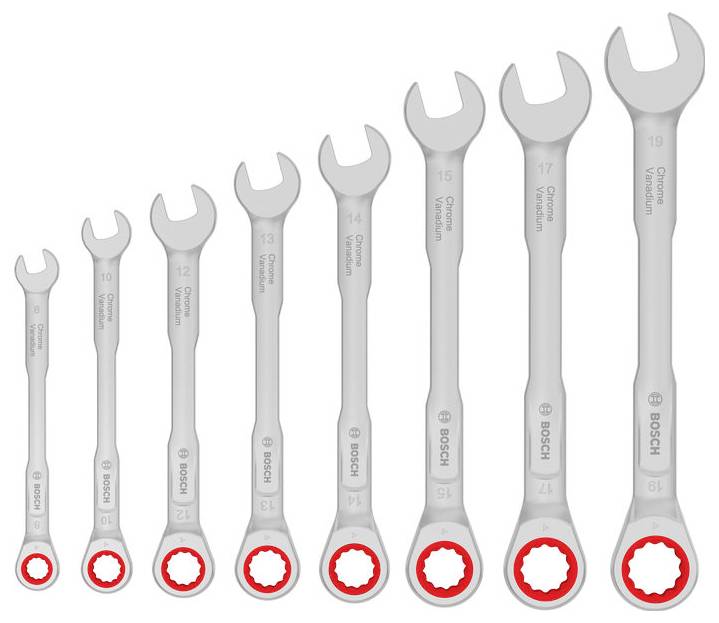 Bosch Professional 1600A03AG5 1600A03AG5 Ratschen-Ring-Maulschlüssel 8teilig-0