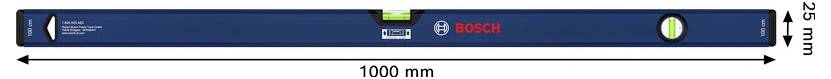 Bosch Professional Kastenwasserwaage 100 cm 1600A03AA6 Wasserwaage 1000 mm-3