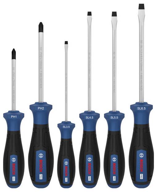 Bosch Professional 1600A039PE Schraubendreher-Set 6teilig PH, Schlitz-0