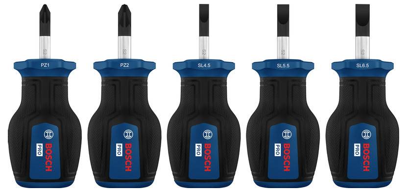 Bosch Professional 1600A03HU7 Schraubendreher-Set 5teilig PZ, Schlitz-0