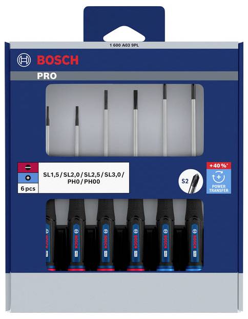 Bosch Professional 1600A039PL Schraubendreher-Set 6teilig PH, Schlitz-1