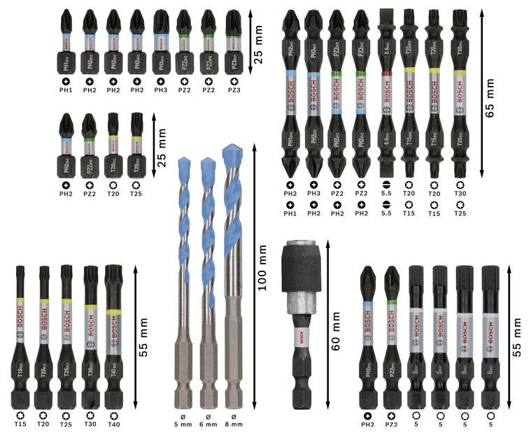 Bosch Accessories 2607017463 2607017463 Werkzeugset-3