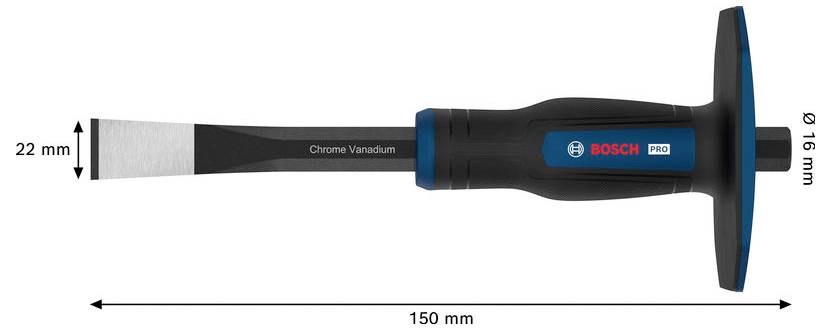 Bosch Professional PRO Mauerwerk Flachmeißel, 250 x 22 x 16 mm 1600A03A9W-3