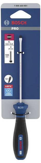 Bosch Professional 1600A039S1 Schlitz-Schraubendreher Klingenbreite: 3.5 mm Klingenlänge: 100 mm-1