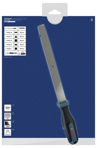Bosch Professional 1600A03AD3 Feilen-Set, 5-tlg., PRO Feilenbürste 1 St.-2