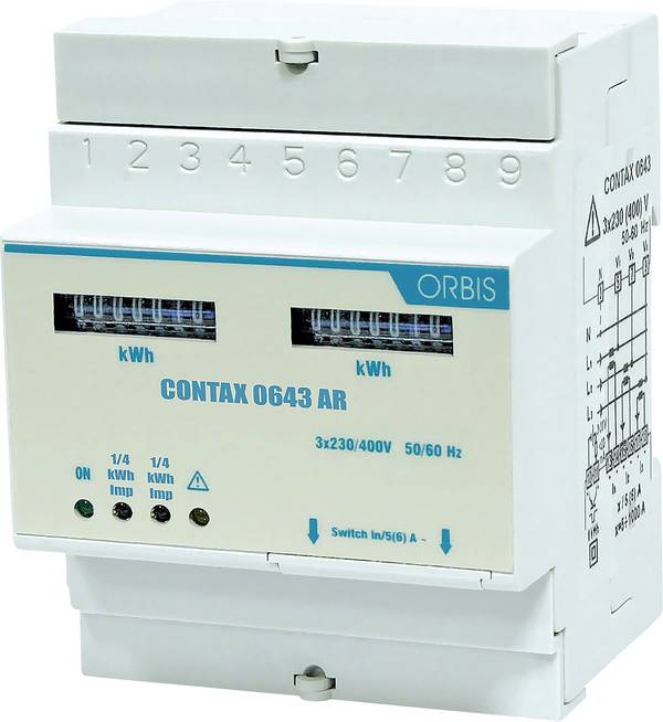 ORBIS Zeitschalttechnik kW-Zähler OB708600 Drehstromzähler digital 63 A 1 St.