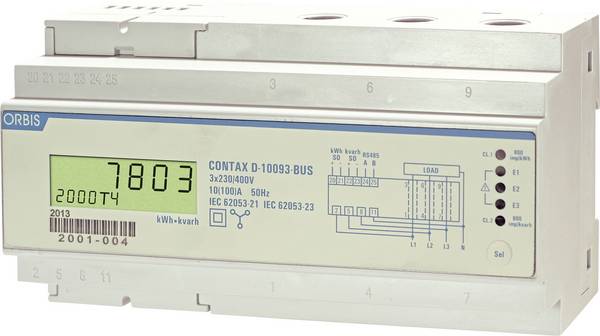 ORBIS Zeitschalttechnik kW-Zähler OB709200 Wechselstromzähler  digital 100 A MID-konform: Nein  1 St.