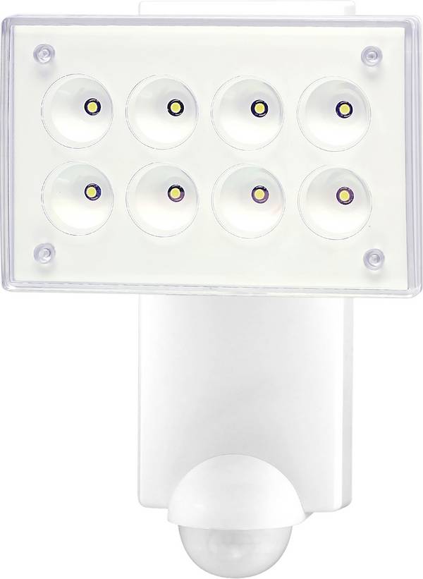 ORBIS Zeitschalttechnik Leistungsstarke LED-Beleuchtung mit Bewegungsmelder OB135450 LED-Außenstrahler mit Bewegungsmelder  8 W Leuchtfarben: Kaltweiß