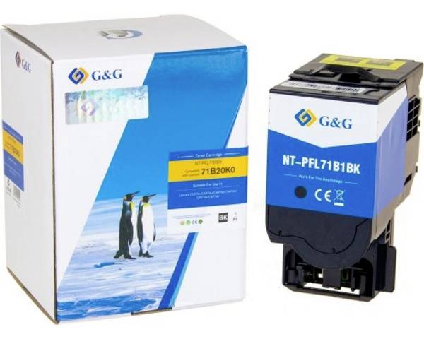 G&G Toner ersetzt  Lexmark 71B20K0 Kompatibel  Schwarz 3000 Seiten  NT-PFL71B1BK