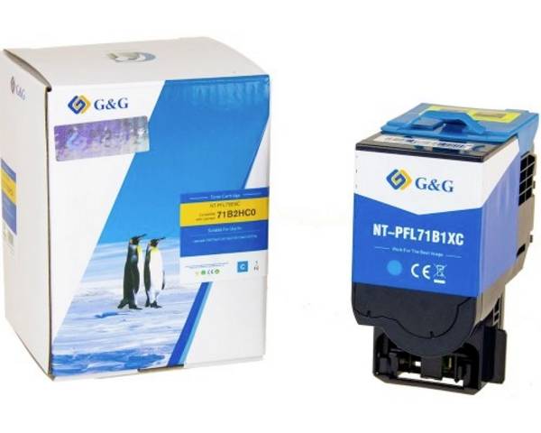G&G Toner ersetzt  Lexmark 71B2HC0 XL Kompatibel  Cyan 3500 Seiten  NT-PFL71B1XC