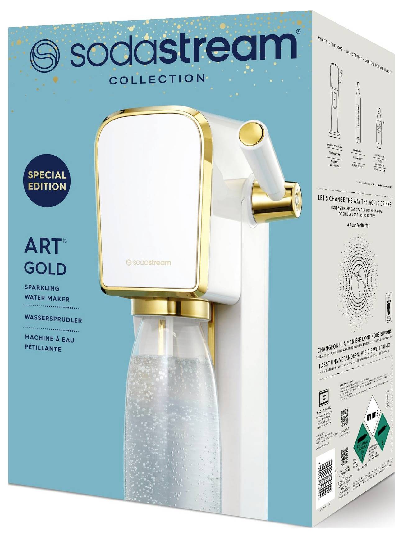 Sodastream Wassersprudler Gold, Weiß-2