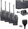 Midland D10 DMR 4er C1600.S4 PMR-Handfunkgerät 4er Set