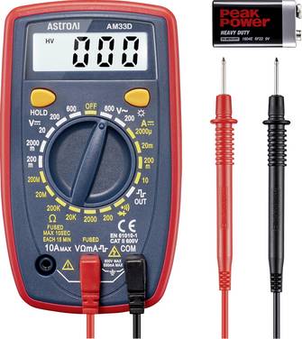 Astro AI  Hand-Multimeter  digital   Anzeige (Counts): 2000