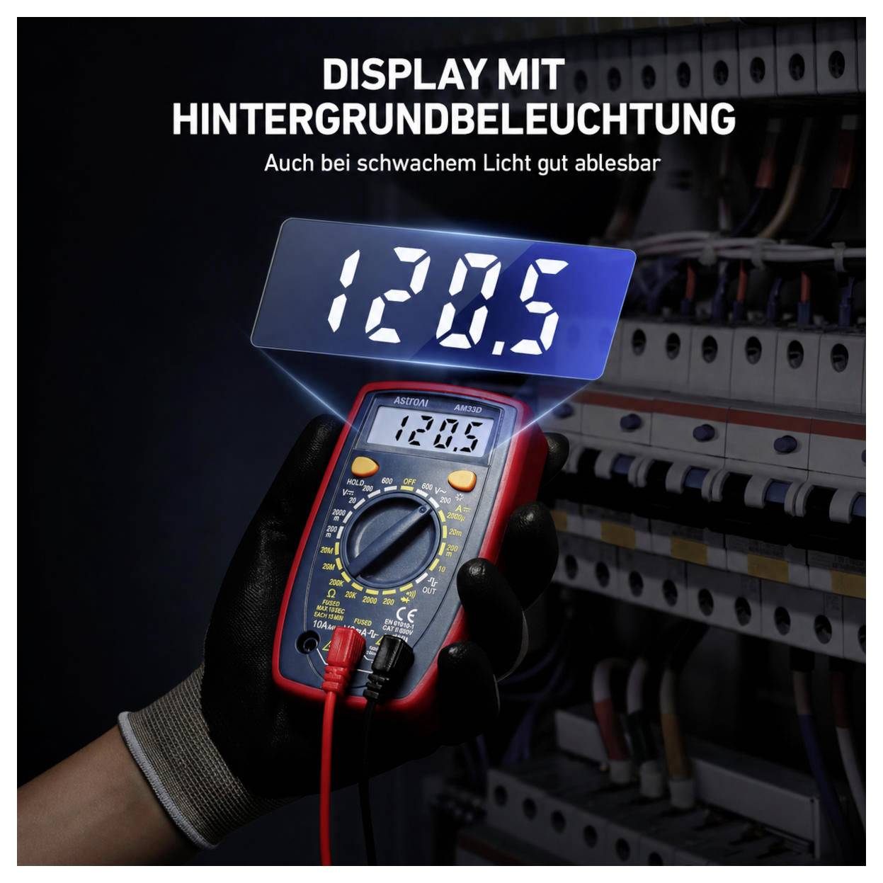 Astro AI Hand-Multimeter digital Anzeige (Counts): 2000-3