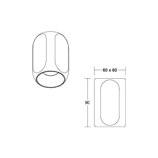 Brumberg 12122183 LED-Aufbauleuchte LED 4 W Schwarz-2