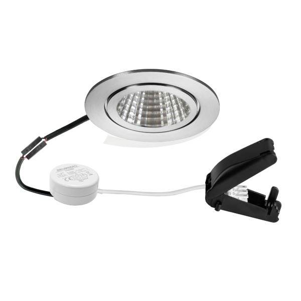 Brumberg 40475423 LED-Einbauleuchte LED 6 W Edelstahl-1