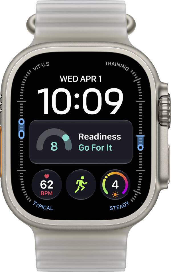 Apple Watch Ocean Armband 49 mm  Halbtransparentes Grau