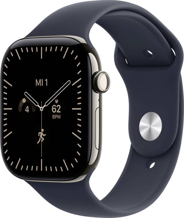 Apple Watch Series 12 GPS + Cellular 46 mm Titangehäuse Sport Band Navy-Blau M/L