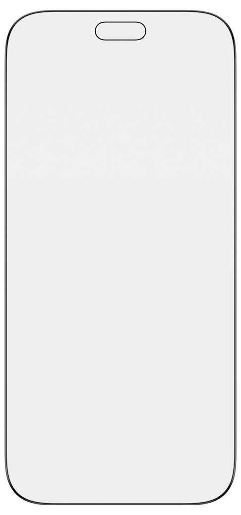 Leeres Smartphone-Bildschirm-Mockup mit einer zentrierten, pillenförmigen Aussparung oben und abgerundeten Ecken.