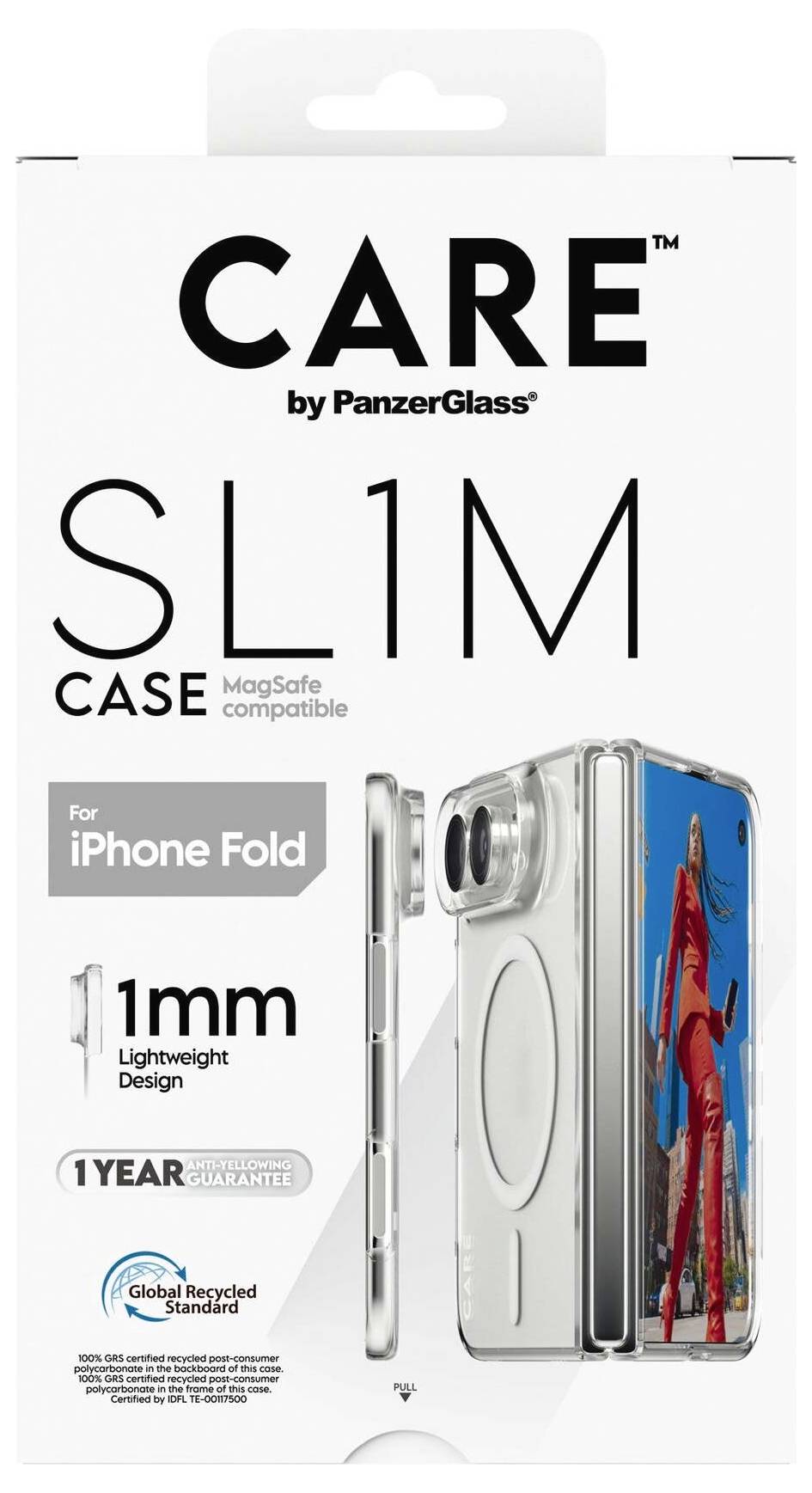 PanzerGlass CARE SL1M Case Backcover Apple iPhone Duo Transparent Induktives Laden CR12569-1