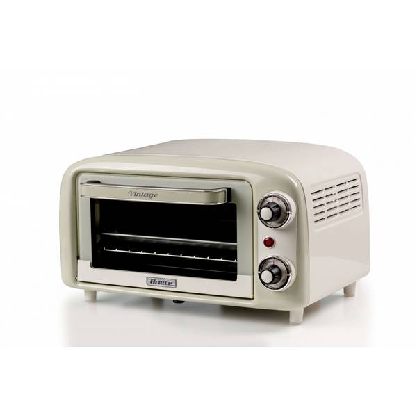Ariete 3919/03 Vintage Miniofen  Grillfunktion, Kontrollleuchte, stufenloser Temperaturregler, tickende Zeitschaltuhr 10 l