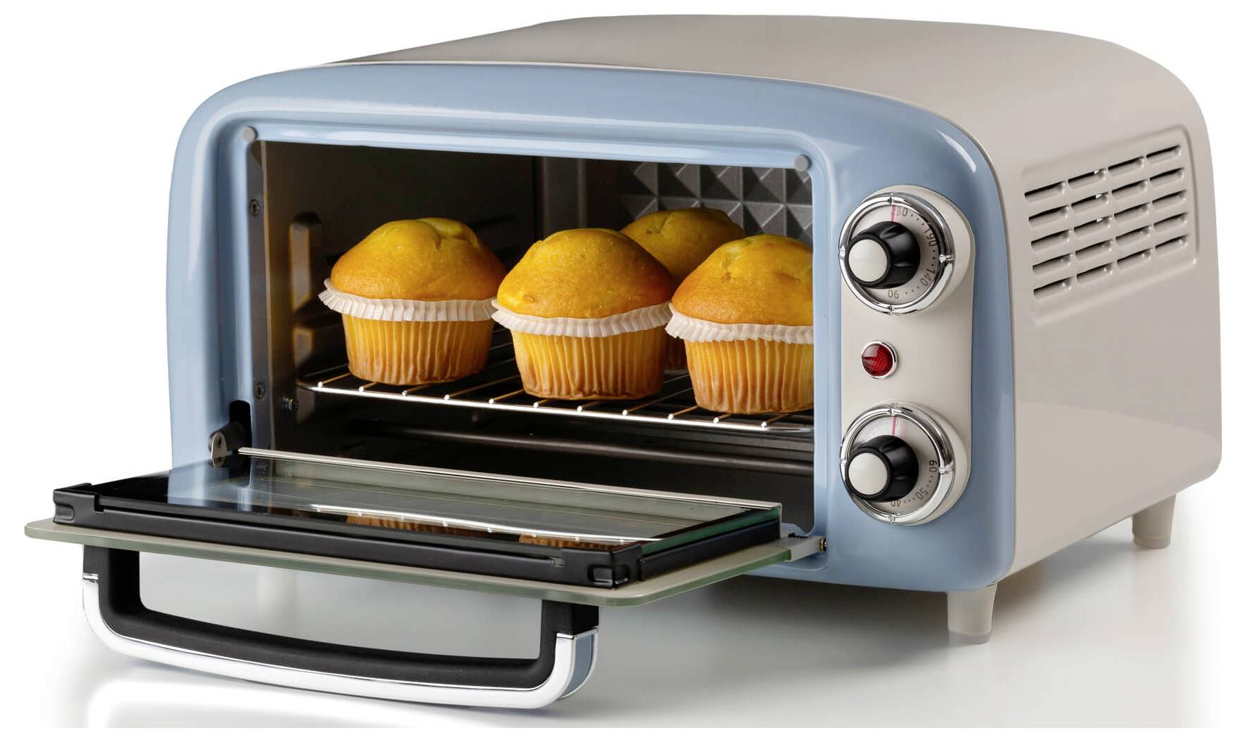 Ariete 3919/05 Vintage Miniofen Grillfunktion, Kontrollleuchte, stufenloser Temperaturregler, tickende Zeitschaltuhr 10 -2