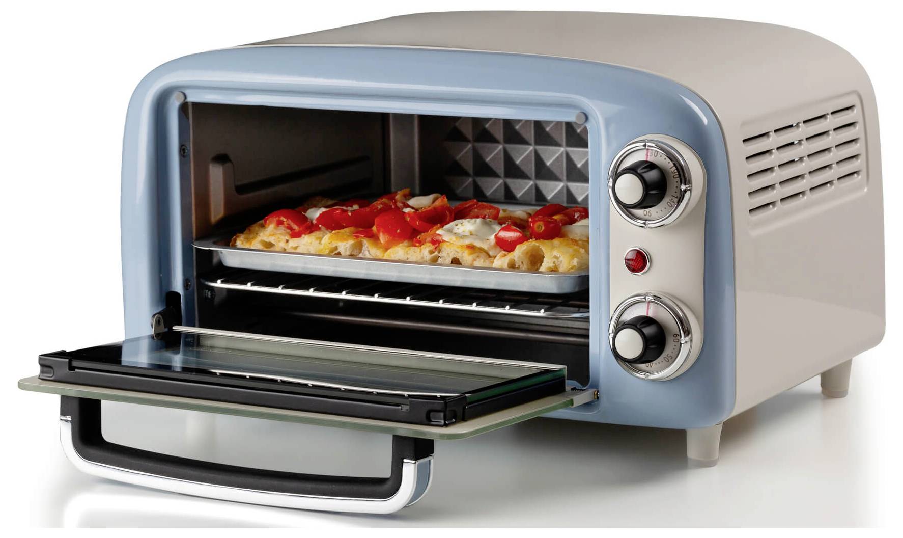 Ariete 3919/05 Vintage Miniofen Grillfunktion, Kontrollleuchte, stufenloser Temperaturregler, tickende Zeitschaltuhr 10 -3