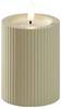 Konstsmide 1660-970 LED-Kerze Beige Warmweiß (B x H) 7.4 cm x 10 cm Timer