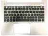 HP L44548-031 Laptop Gehäuse-Unterteil + Tastatur Schwarz, Silber 1 St.