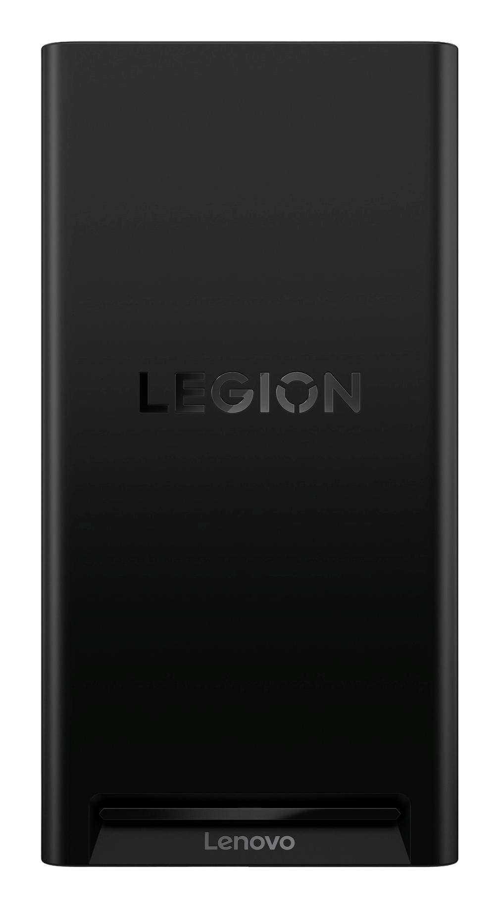 Schwarze Lenovo Legion-Geräte- oder Laptop-Schutzhülle mit zentriertem "LEGION" und Lenovo-Logo unten