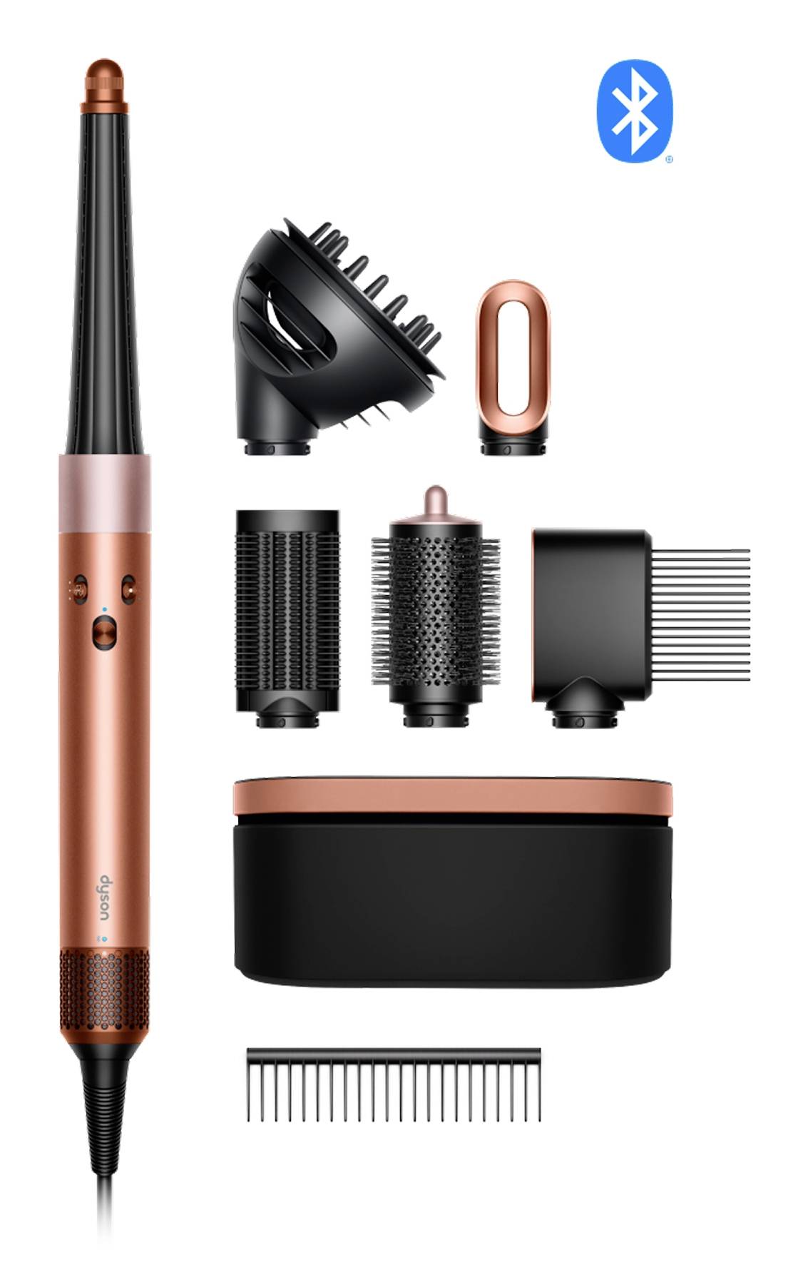 dyson Airwrap Curly+Colly Multi-styler Amber Silk Multi-Styler Schwarz, Roségold