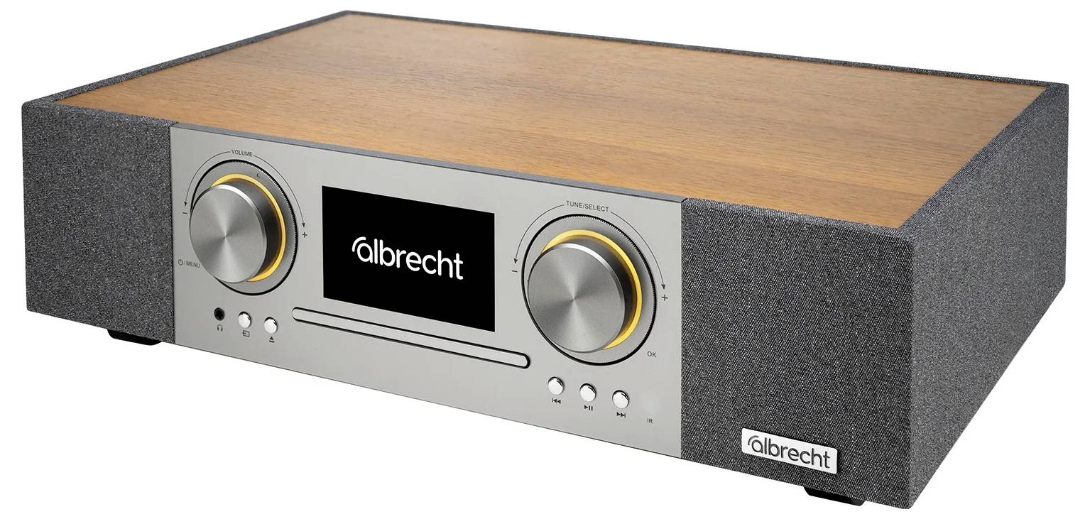 Albrecht DR 1000 Tischradio FM, DAB+ CD, DAB+, USB, UKW Spotify Walnuss-7
