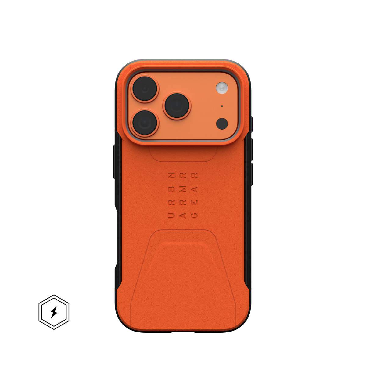 UAG Civilian Case Apple iPhone 18 Pro, iPhone 17 Pro Orange MagSafe kompatibel 114545119797-0