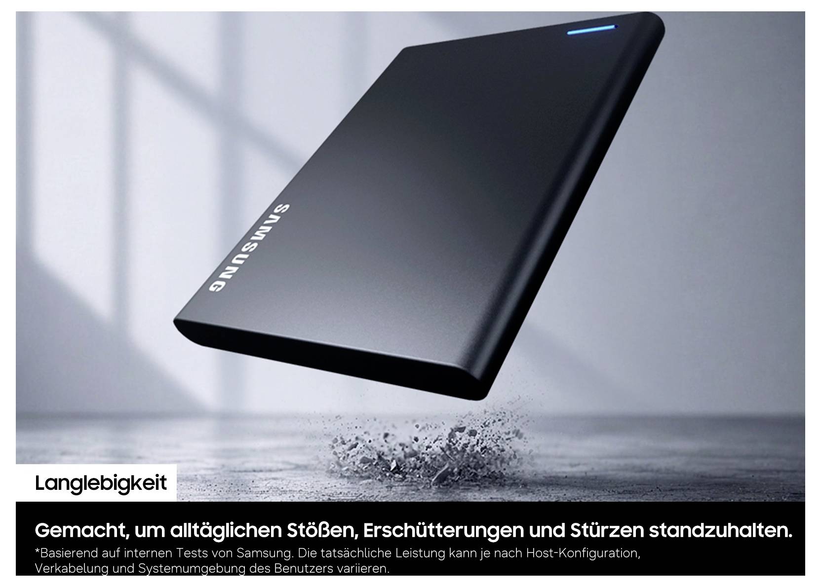 Samsung 1 TB Externe SSD USB-C® (USB 3.2 Gen 2) Schwarz MU-PF1T0G/WW-13