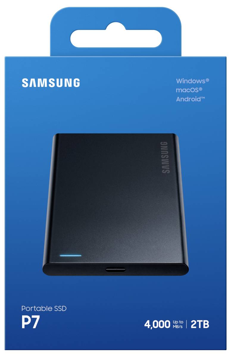 Samsung 2 TB Externe SSD USB-C® (USB 3.2 Gen 2) Schwarz MU-PF2T0G/WW-6