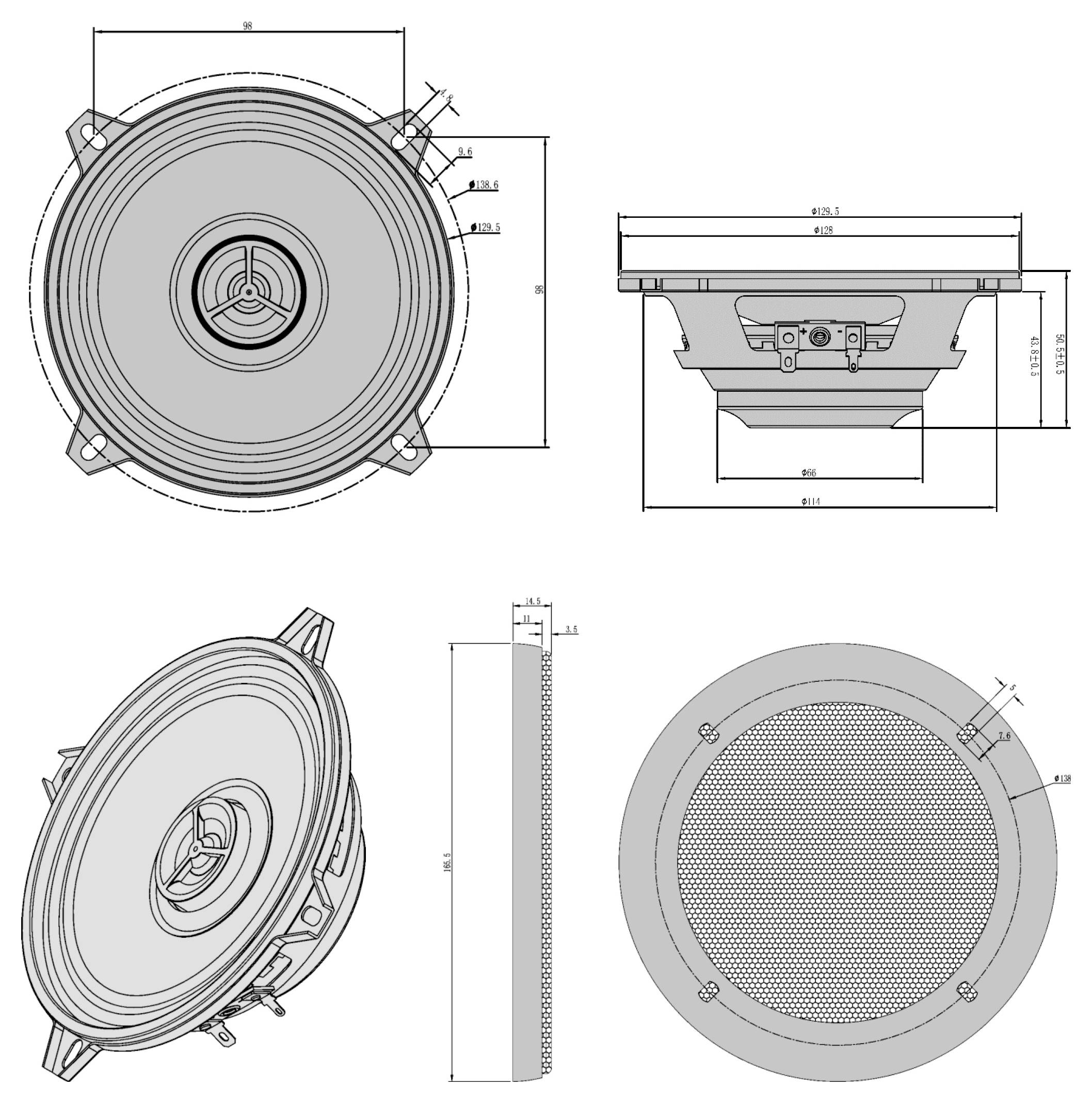 Blaupunkt Classix 130 Cx 2-Wege Einbau-Lautsprecher 100 W Inhalt: 2 St.-6