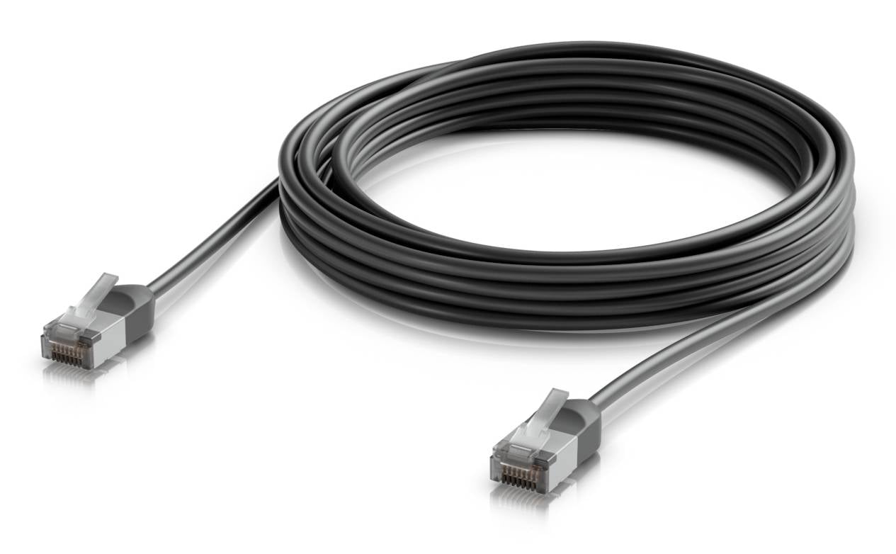 Ubiquiti Networks UACC-CABLE-PATCH-OUTDOOR-C6A-5M-BK RJ45 Patchkabel 5 m Schwarz 1 St.-0