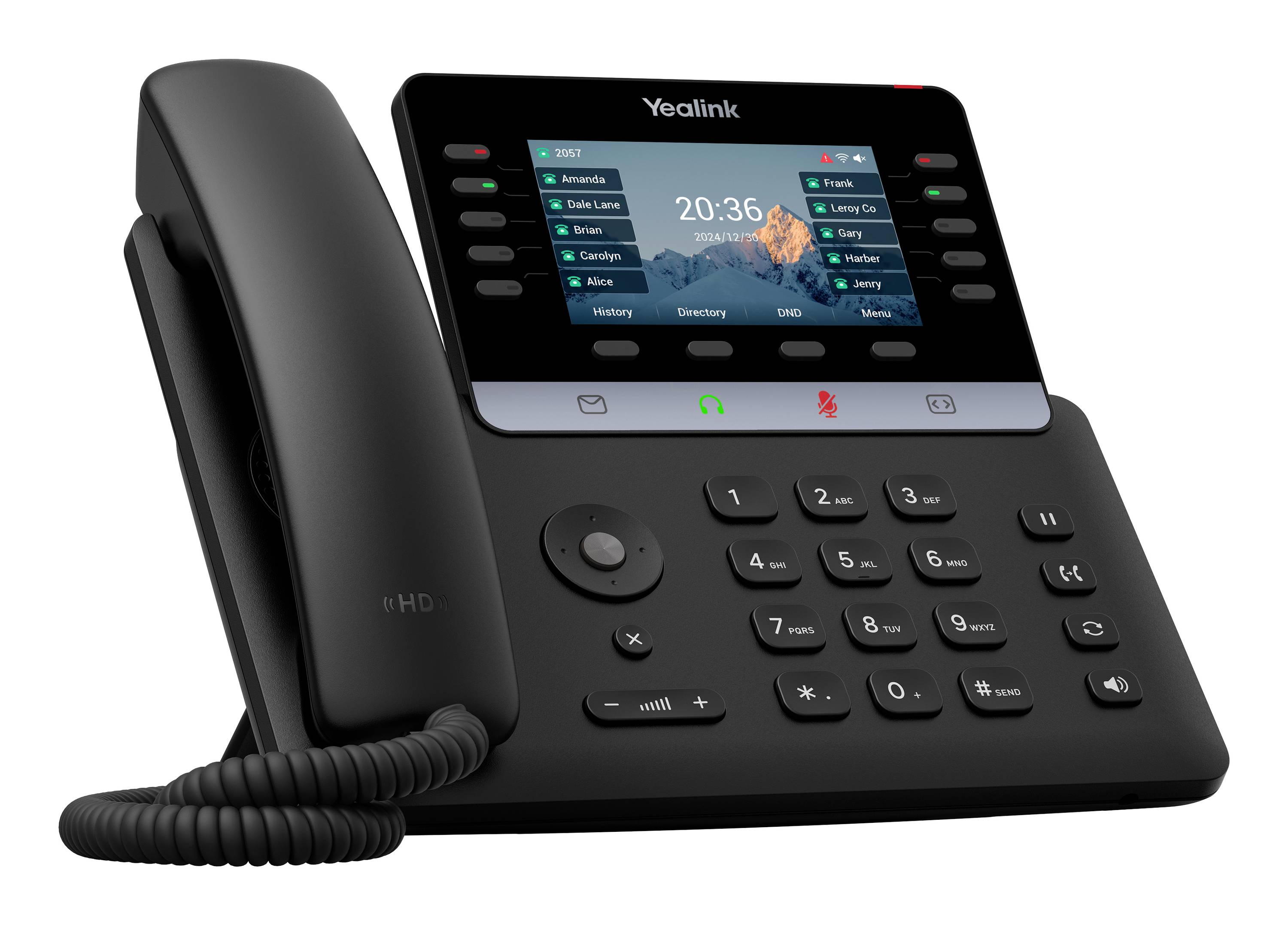 Yealink SIP-T74U Systemtelefon,VoIP Schwarz-1