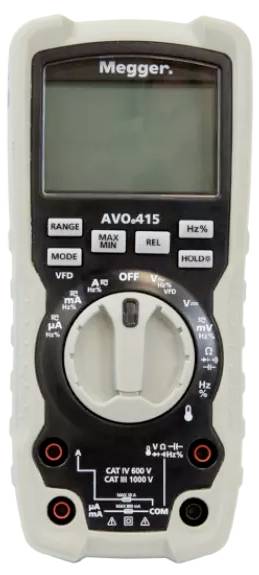 Megger AVO415 Hand-Multimeter digital CAT III 1000 V, CAT IV 600 V Anzeige (Counts): 6000-0
