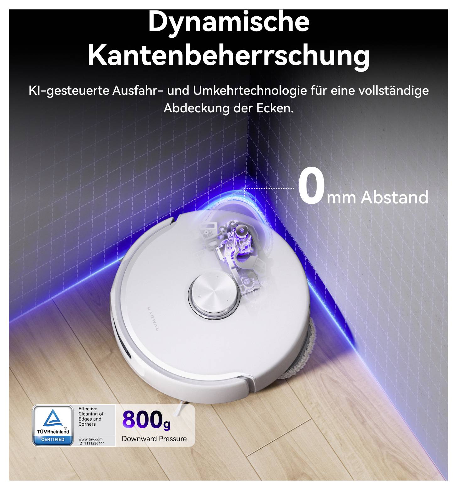 Narwal Freo Z10 Ultra White Saug-und Wischroboter Weiß-4
