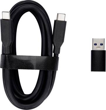 Obsbot USB 2.0 Adapter [1x USB-C® - 1x 1x USB-C®, 1x USB-A] USB-C 3.0 cable & USB-C to A 3.0 Adapter 1.5 m