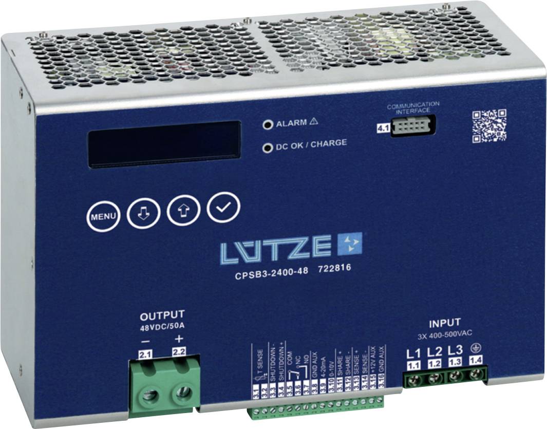 Lütze 722816 Hutschienen-Netzteil (DIN-Rail) Inhalt 1 St.